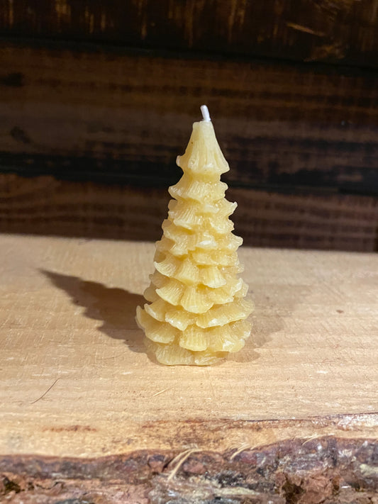 Beeswax Mini Tree Candle